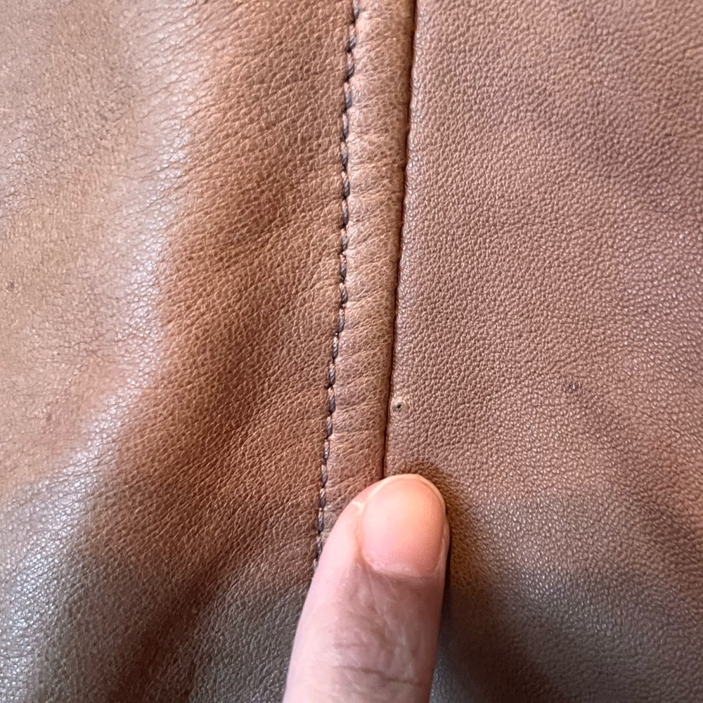 Brunello Cucinelli men’s 100% Leather Jacket size Large - Picture 4 of 16